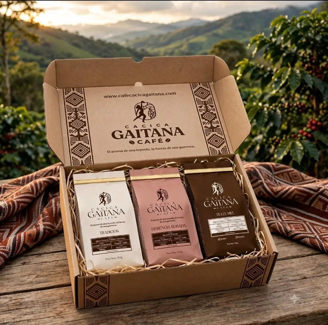 Kit Trilogía Cacica Gaitana - Selección de 3 Cafés de Especialidad
